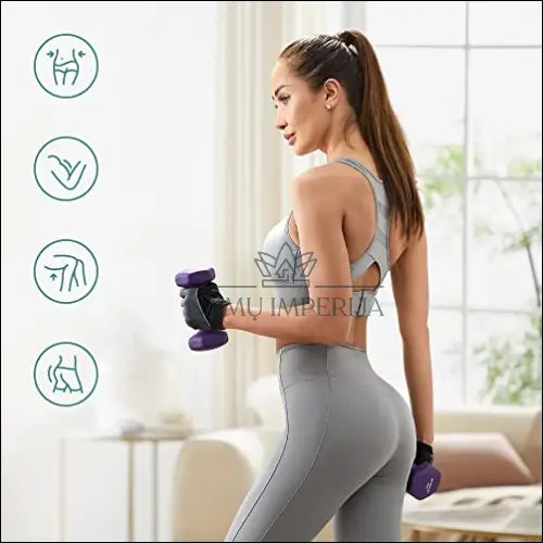 Hantelių komplektas 6vnt su stovu SM1525 - €65 Save 40% 50-100, __label:Pristatymas 5-14 d.d., hanteliai, notouch30,