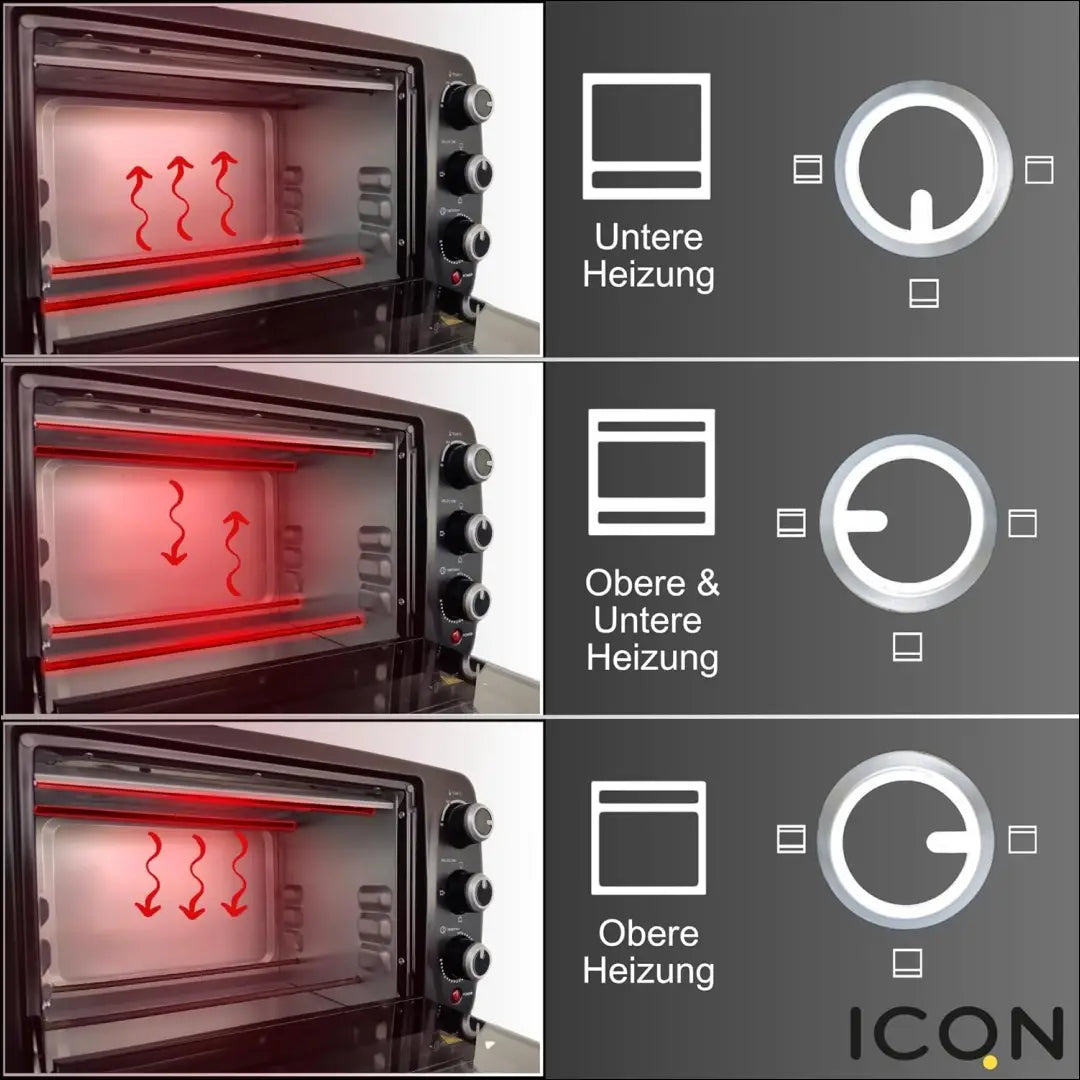 ICQN kompaktiška mini orkaitė SP328 - €34 Save 50% 25-50, __label:Pristatymas 1-2 d.d., color-pilka, elektronika,