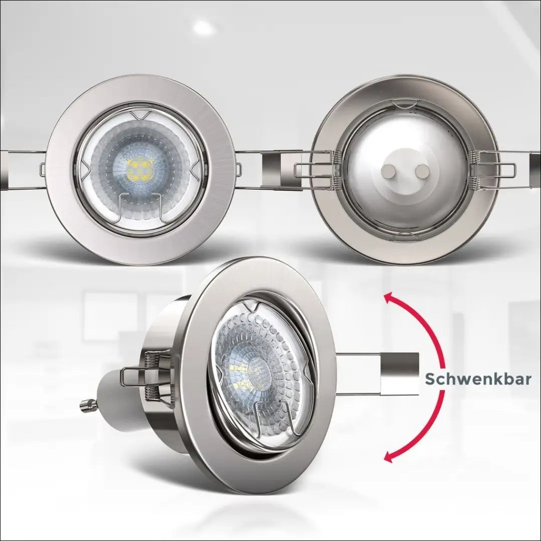 Įleidžiami LED šviestuvai (6vnt) DI12404 - €27 Save 50% 25-50, __label:Pristatymas 1-2 d.d., color-sidabrine,