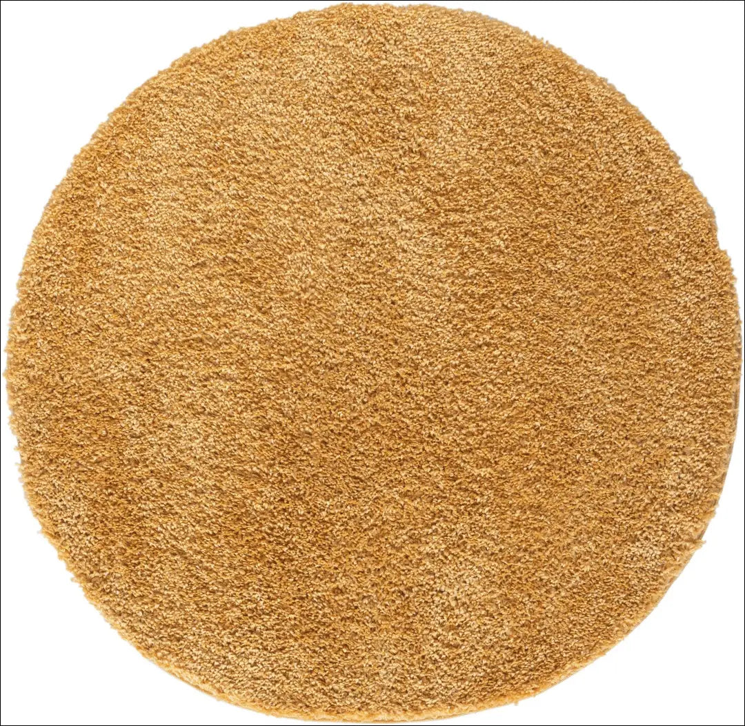 Ilgaplaukis apvalus kilimas RU1676 - €64 Save 50% 50-100, __label:Pristatymas 1-2 d.d., color-geltona, ilgaplaukiai 150