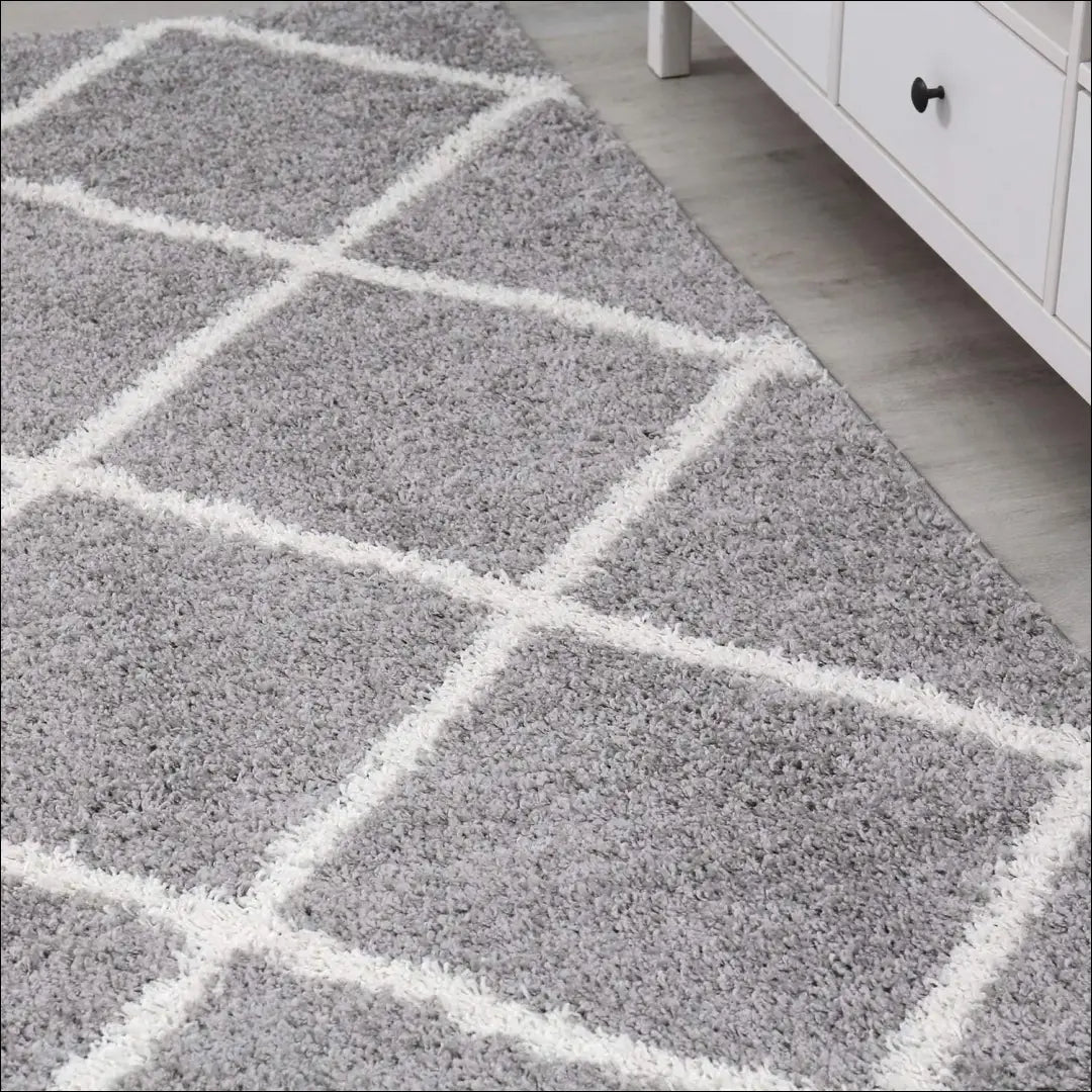 Ilgaplaukis kilimas RU1024 - €42 Save 50% 25-50, __label:Pristatymas 1-2 d.d., color-pilka, Dydis-140-x-200-cm,