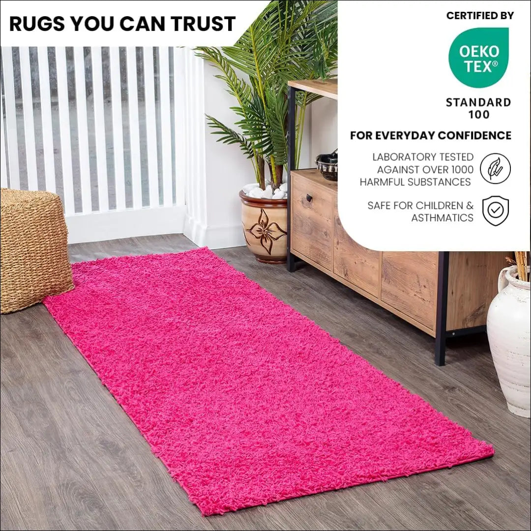 Ilgaplaukis kilimas RU1227 - €40 Save 50% 25-50, __label:Pristatymas 1-2 d.d., color-rozine, Dydis-80-x-250-cm,