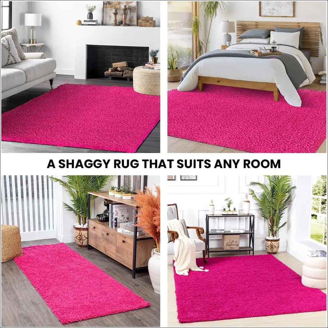 Ilgaplaukis kilimas RU1227 - €40 Save 50% 25-50, __label:Pristatymas 1-2 d.d., color-rozine, Dydis-80-x-250-cm,