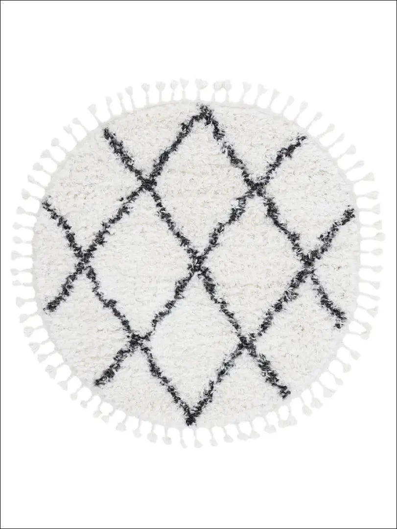 Ilgaplaukis kilimas RU1282 - €190 Save 50% 100-200, __label:Pristatymas 1-2 d.d., apvalus, color-kremas, ilgaplaukiai