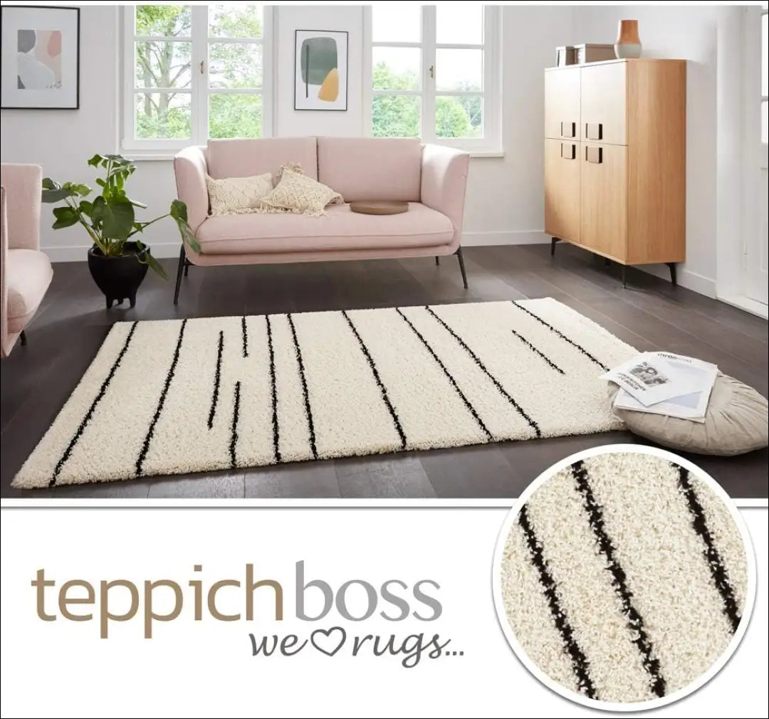 Ilgaplaukis kilimas RU1541 - €124 Save 50% 100-200, __label:Pristatymas 1-2 d.d., color-kremas, Dydis-160-x-230-cm,