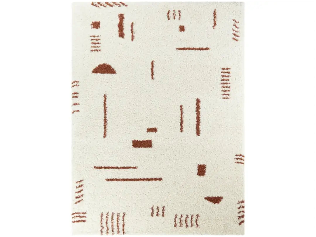 Ilgaplaukis kilimas RU968 - €78 Save 40% 50-100, __label:Pristatymas 1-2 d.d., color-kremas, color-ruda, ilgaplaukiai