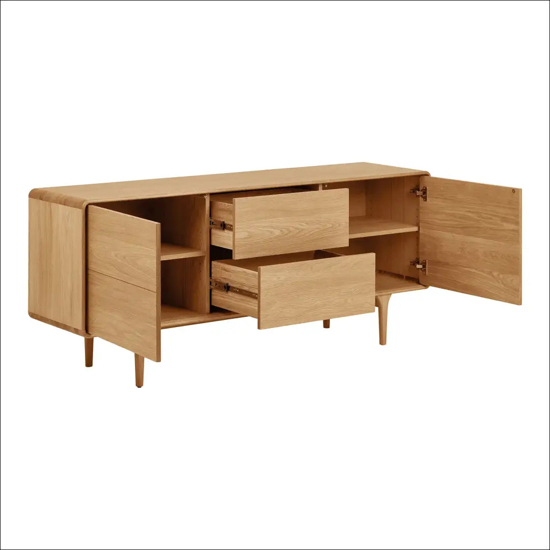 Indauja ąžuolo spalvos natūrali 180x45x75 cm RD528 - €1,379 Save 15% __label:Pristatymas 5-14 d.d., Natūrali, nordic,