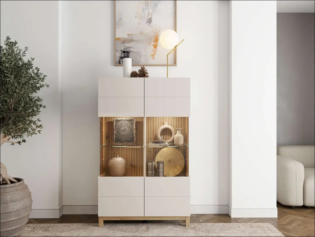 Indauja SI2373 - €160 Save 70% 100-200, __label:Pristatymas 1-2 d.d., Balta / ruda, color-smelio, material-mdf Grožio