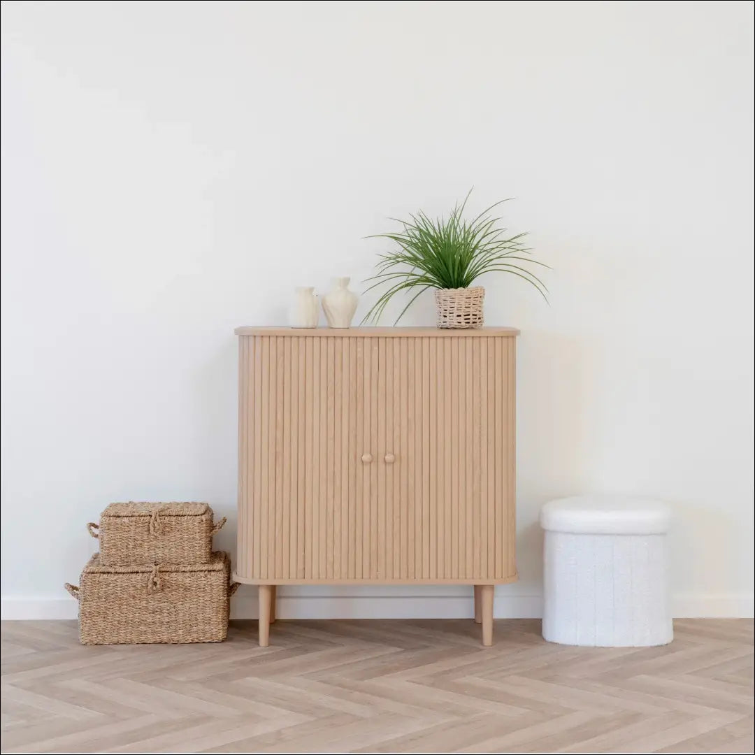 Indaujinė spintelė 2 durelės natūralios spalvos 80x40x87 cm RD524 - €227 Save 15% __label:Pristatymas 5-14 d.d.,
