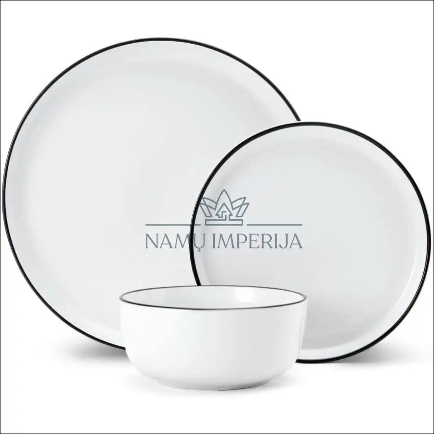 Indų komplektas (3 asmenims) DI9253 - €35 Save 50% 25-50, __label:Pristatymas 1-2 d.d., color-balta, color-juoda, indai