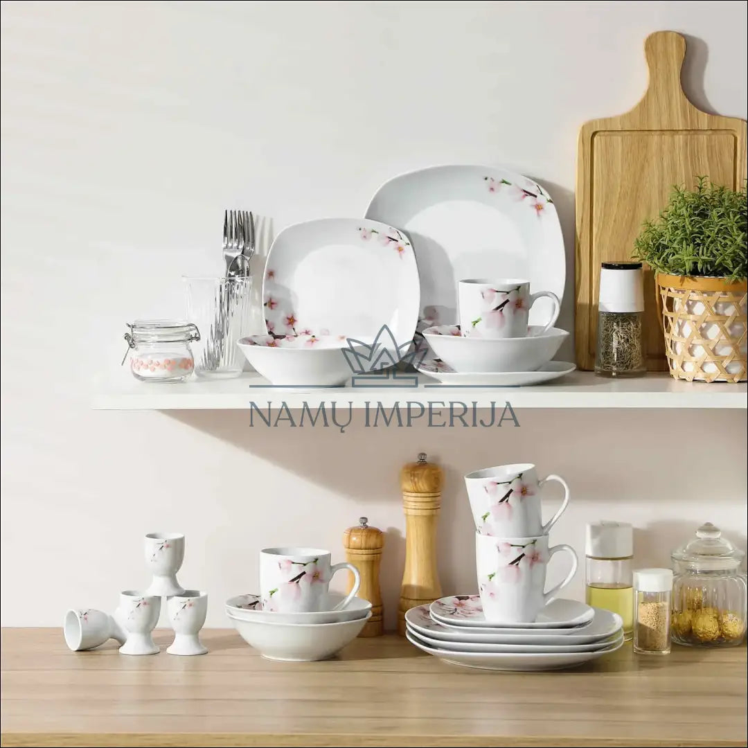 Indų komplektas (4 asmenims) DI9107 - €46 Save 50% 25-50, __label:Pristatymas 1-2 d.d., color-balta, color-rozine,
