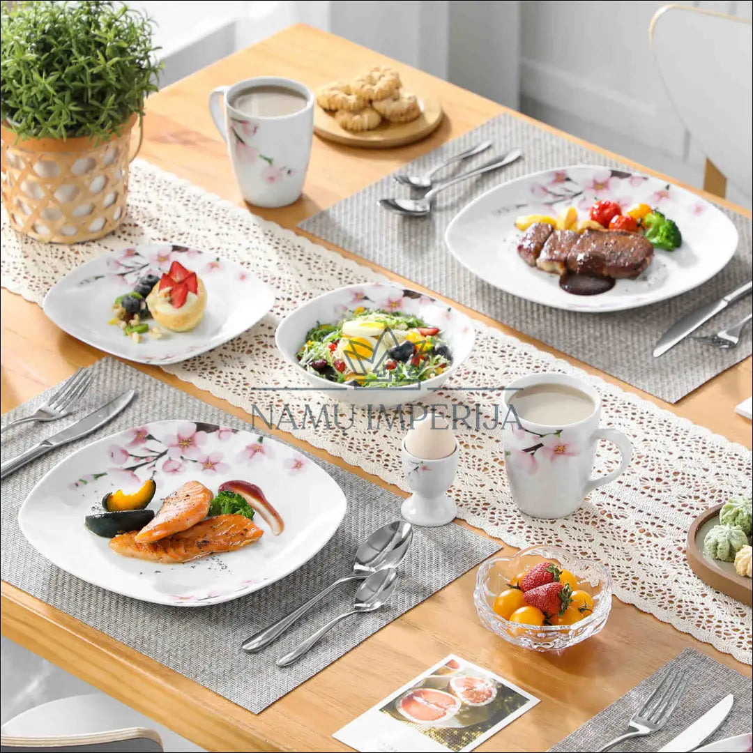 Indų komplektas (4 asmenims) DI9107 - €46 Save 50% 25-50, __label:Pristatymas 1-2 d.d., color-balta, color-rozine,