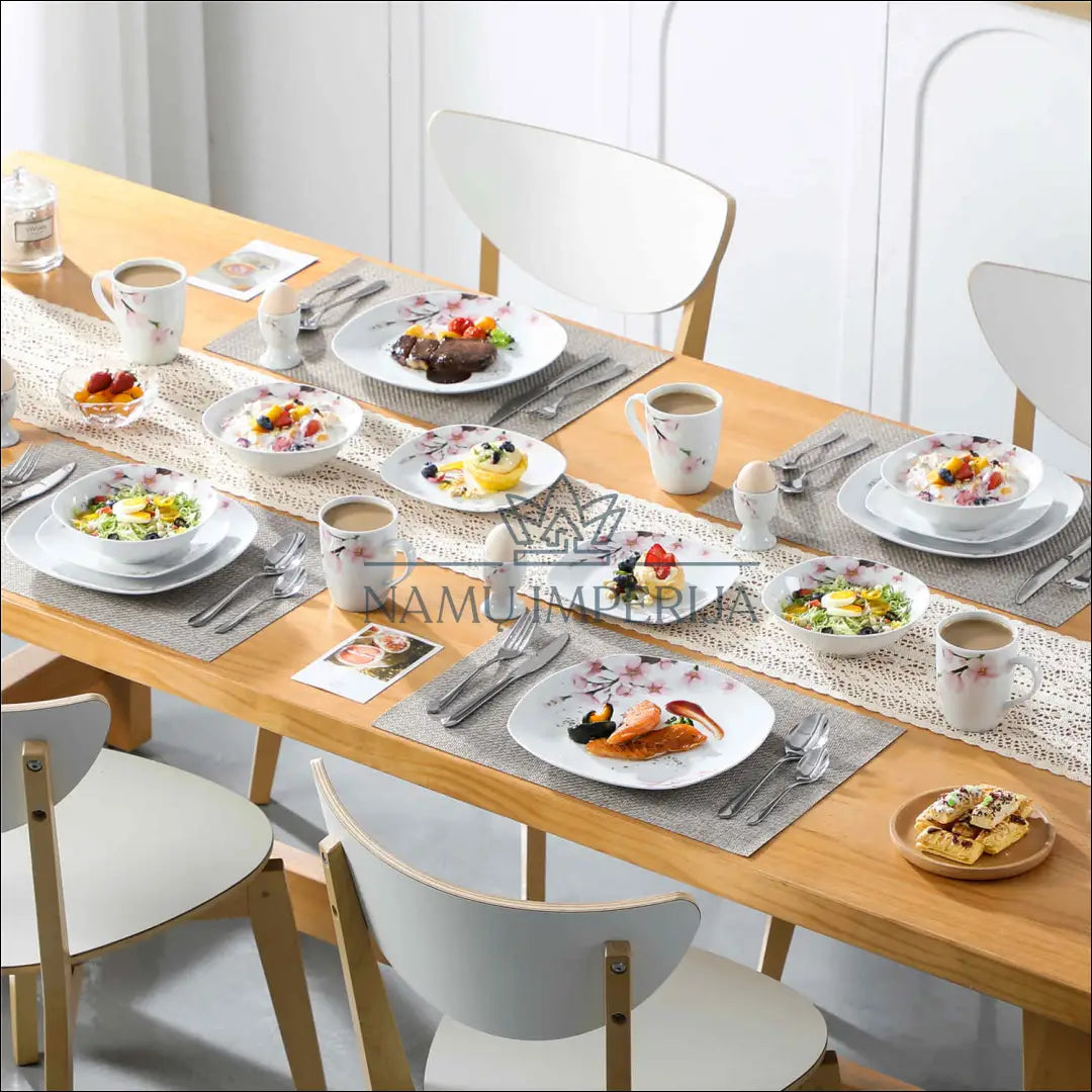 Indų komplektas (4 asmenims) DI9107 - €46 Save 50% 25-50, __label:Pristatymas 1-2 d.d., color-balta, color-rozine,