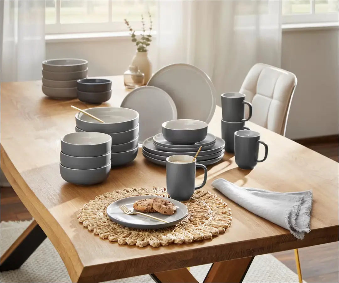 Indų komplektas (4vnt) DI11364 - €70 Save 50% 50-100, __label:Pristatymas 1-2 d.d., color-pilka, indai, indu-kompl €50