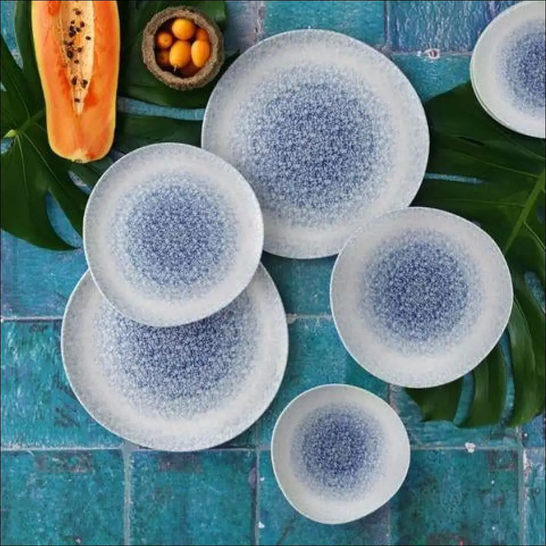 Indų komplektas (6 asmenims) DI10677 - €79 Save 50% 50-100, __label:Pristatymas 1-2 d.d., color-balta, color-melyna,