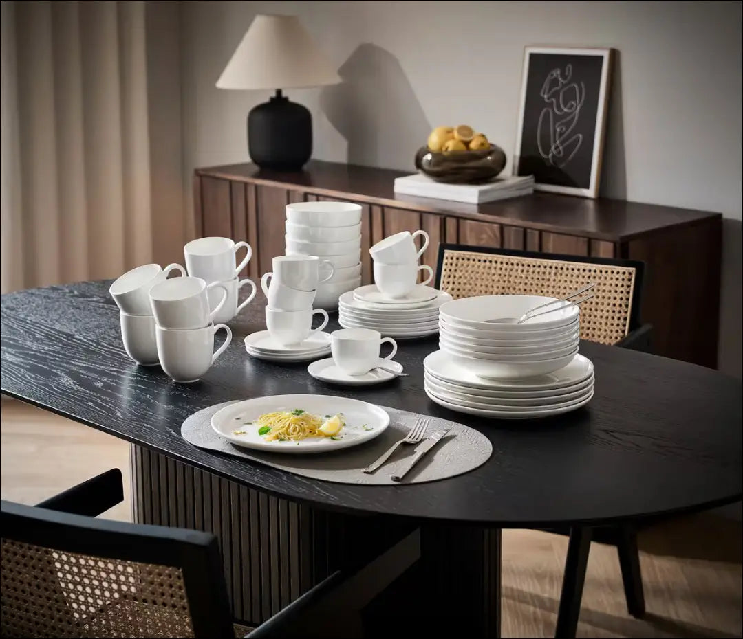 Indų komplektas (6 asmenims) DI11490 - €110 Save 50% 100-200, __label:Pristatymas 1-2 d.d., color-balta, indai,