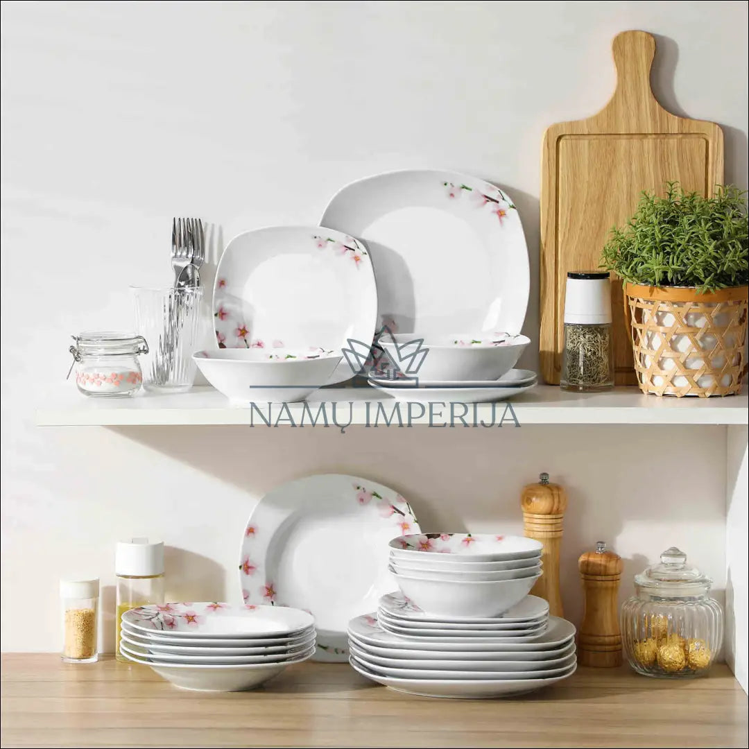 Indų komplektas (6 asmenims) DI9108 - €49 Save 50% 25-50, __label:Pristatymas 1-2 d.d., color-balta, color-rozine,