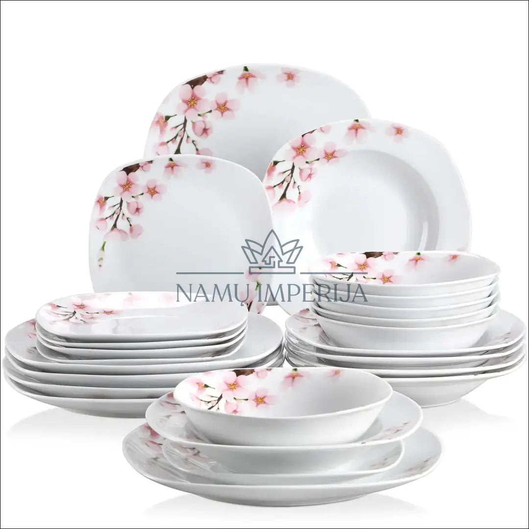 Indų komplektas (6 asmenims) DI9108 - €49 Save 50% 25-50, __label:Pristatymas 1-2 d.d., color-balta, color-rozine,