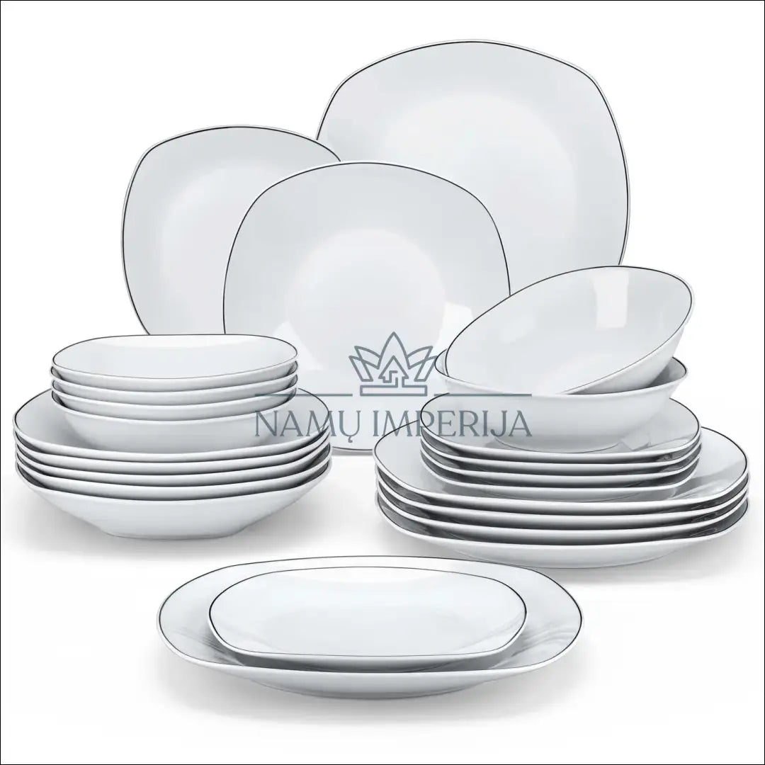 Indų komplektas (6 asmenims) DI9258 - €44 Save 50% 25-50, __label:Pristatymas 1-2 d.d., color-balta, indai, indu-kompl