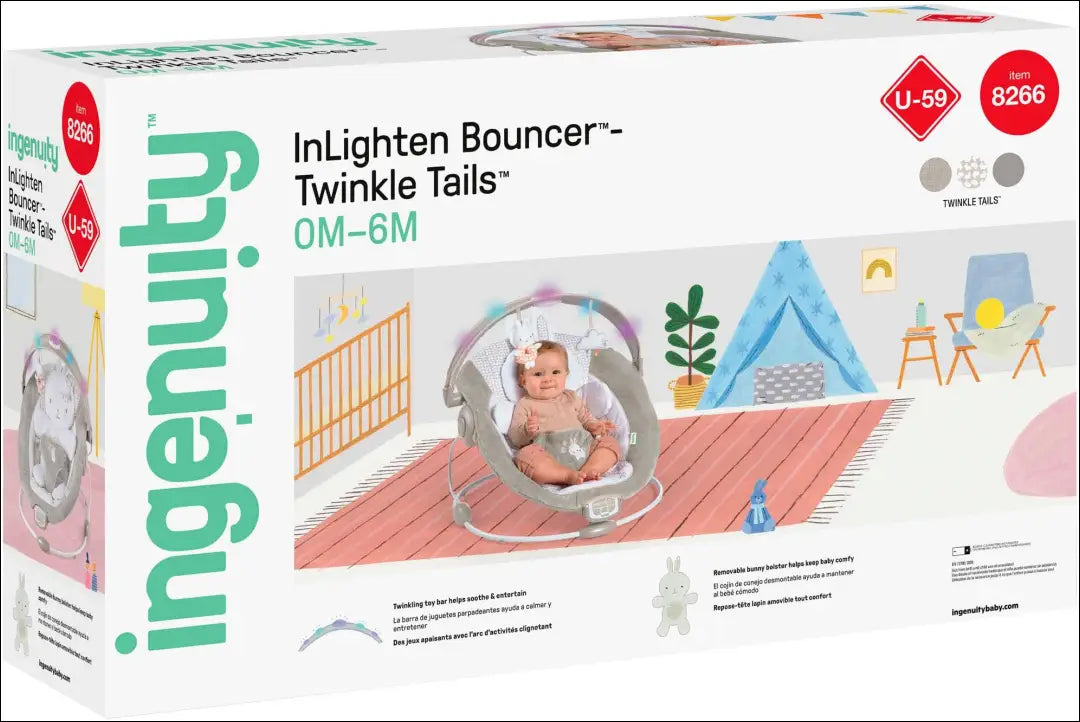 „InLighten Bouncer™“ kūdikio sūpynės DI12488 - €44 Save 50% 25-50, __label:Pristatymas 1-2 d.d., kita, vaiku-kambarys,
