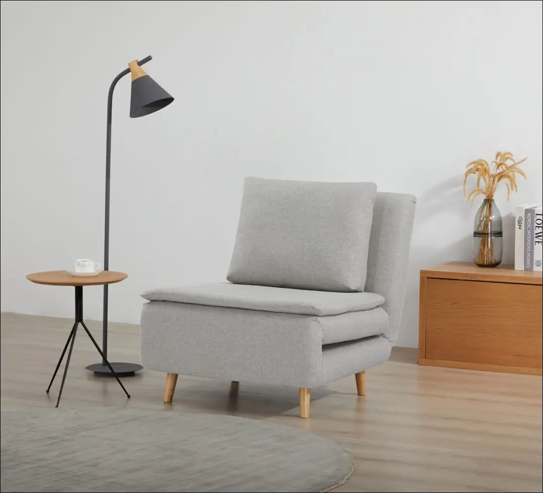 Išlankstomas fotelis MI957 - €240 Save 50% __label:Pristatymas 1-2 d.d., color-pilka, foteliai, material-gobelenas,