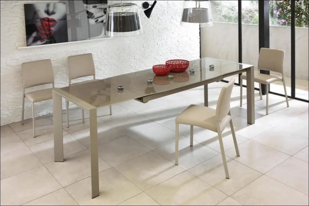 Išplečiamas valgomojo stalas VI594 - €368 Save 65% __label:Pristatymas 1-2 d.d., color-ruda, color-smelio,