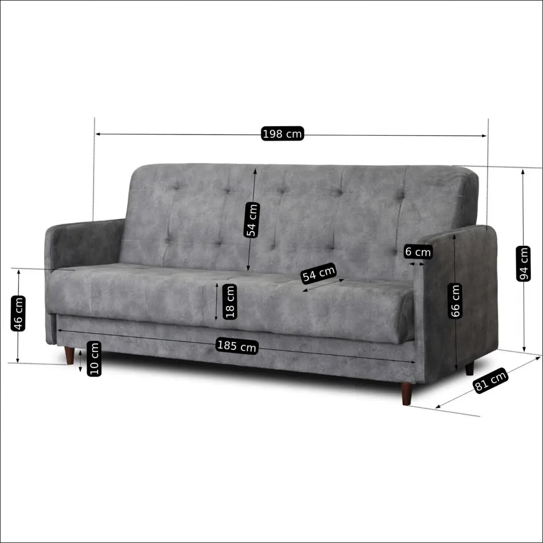 Išskleidžiama sofa su audiniu pilkos spalvos TE312 - €671 Save 15% __label:Pristatymas 5-14 d.d., elite, over-200,