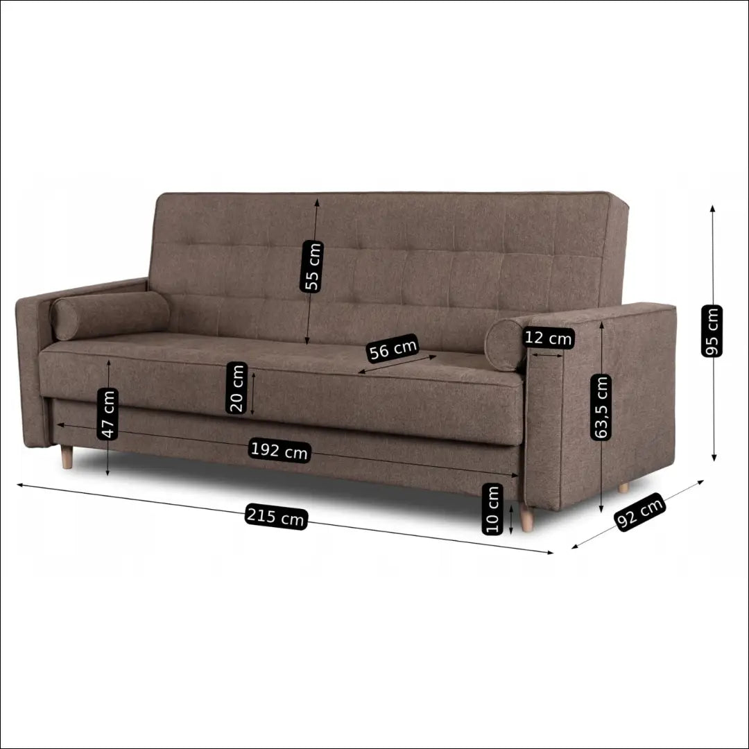 Išskleidžiama sofa su audiniu rudos spalvos TE431 - €866 Save 15% __label:Pristatymas 5-14 d.d., elite, over-200,