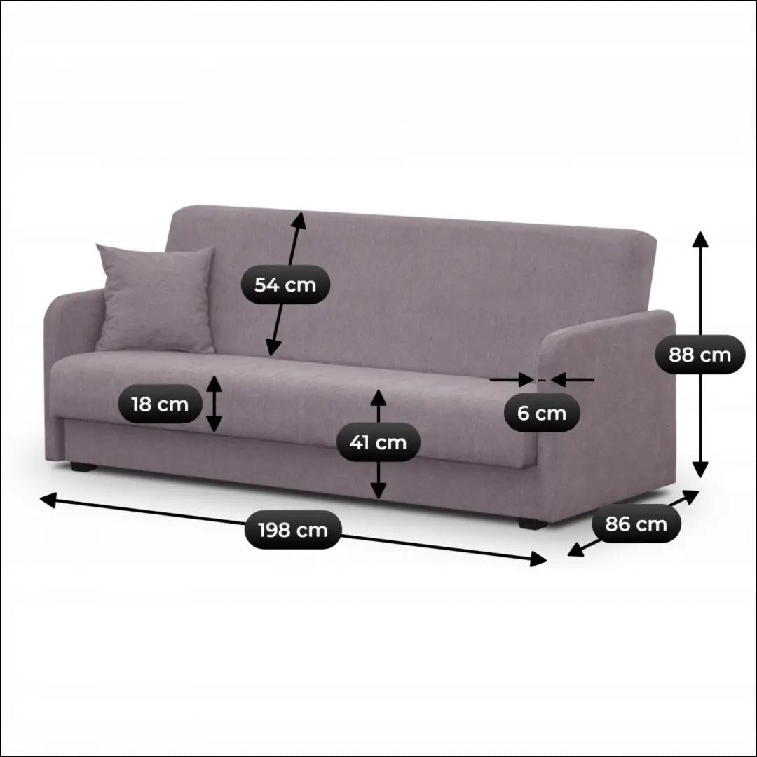 Išskleidžiama sofa su audiniu smėlio spalvos TE1169 - €615 Save 15% __label:Pristatymas 5-14 d.d., elite, over-200,