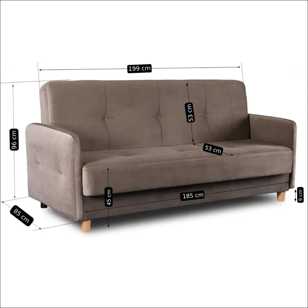 Išskleidžiama sofa su audiniu smėlio spalvos TE437 - €684 Save 15% __label:Pristatymas 5-14 d.d., elite, over-200,