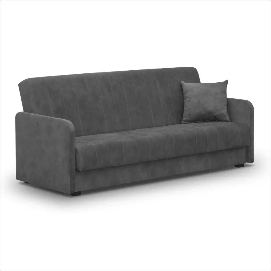Išskleidžiama sofa su veliūro audiniu pilkos spalvos TE1182 - €615 Save 15% __label:Pristatymas 5-14 d.d., elite,