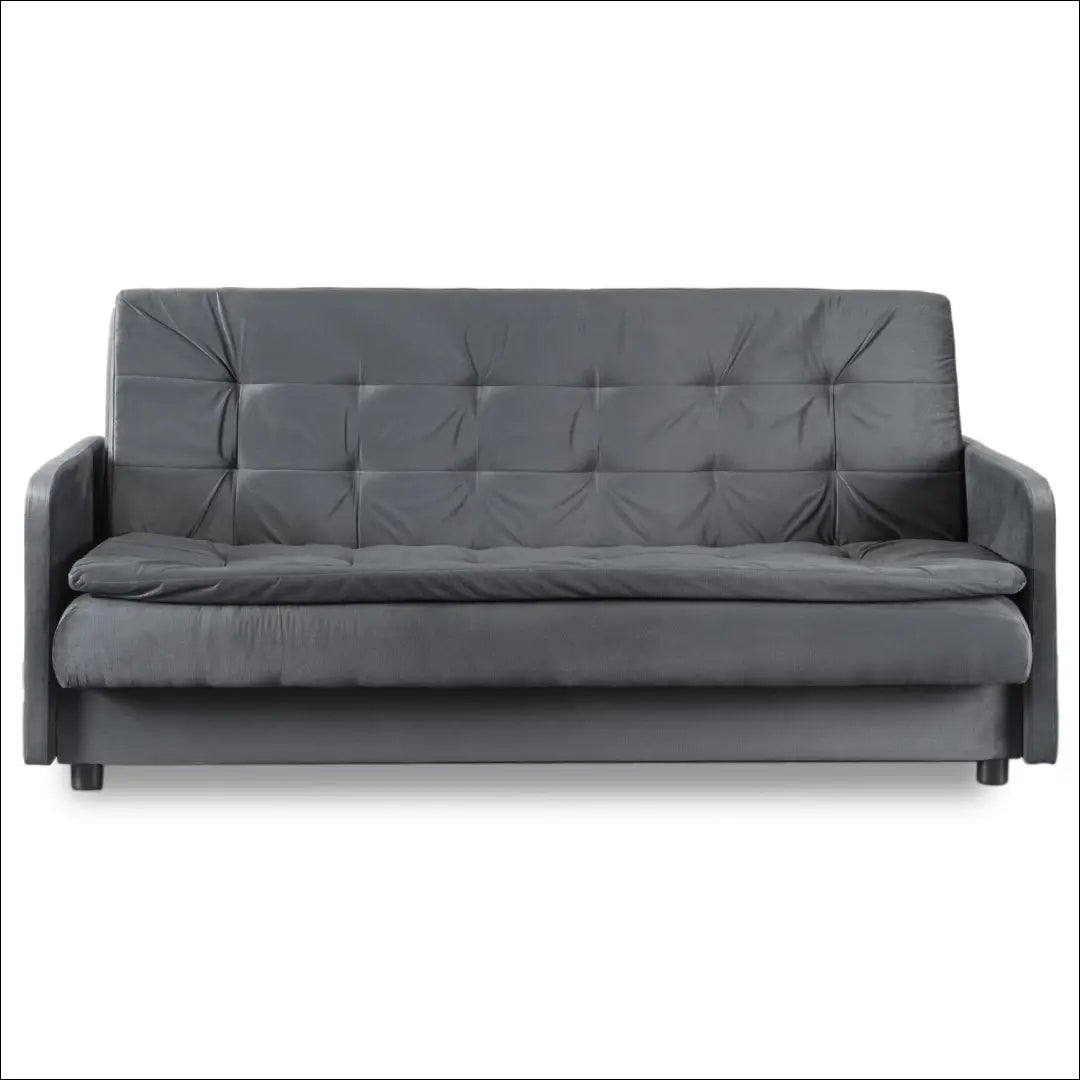 Išskleidžiama sofa su veliūro audiniu pilkos spalvos TE442 - €813 Save 15% __label:Pristatymas 5-14 d.d., elite,