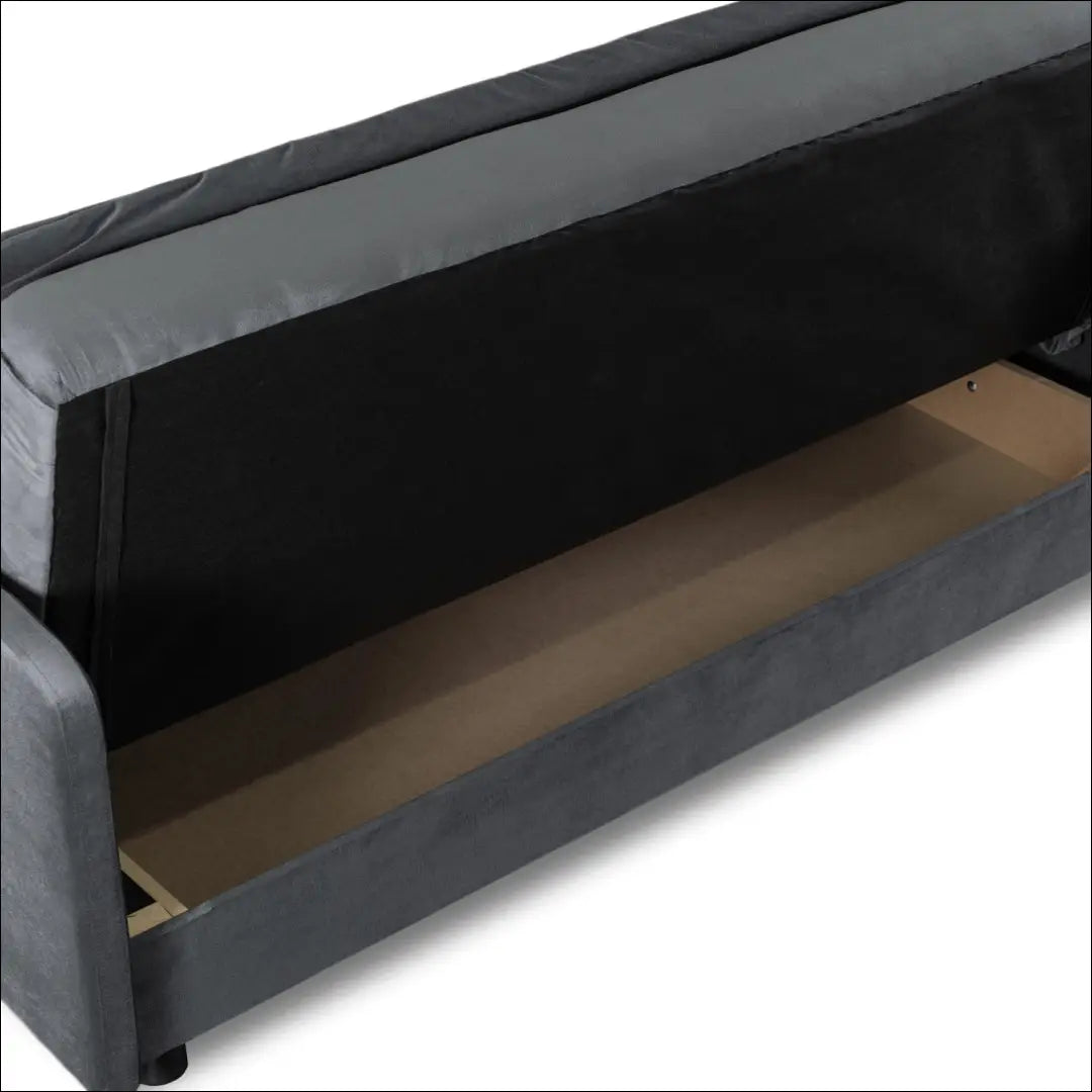 Išskleidžiama sofa su veliūro audiniu pilkos spalvos TE442 - €813 Save 15% __label:Pristatymas 5-14 d.d., elite,