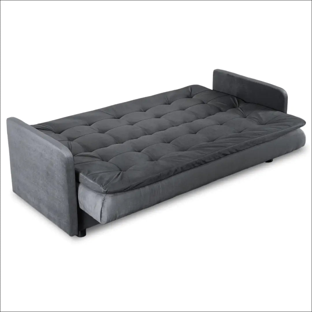 Išskleidžiama sofa su veliūro audiniu pilkos spalvos TE442 - €813 Save 15% __label:Pristatymas 5-14 d.d., elite,