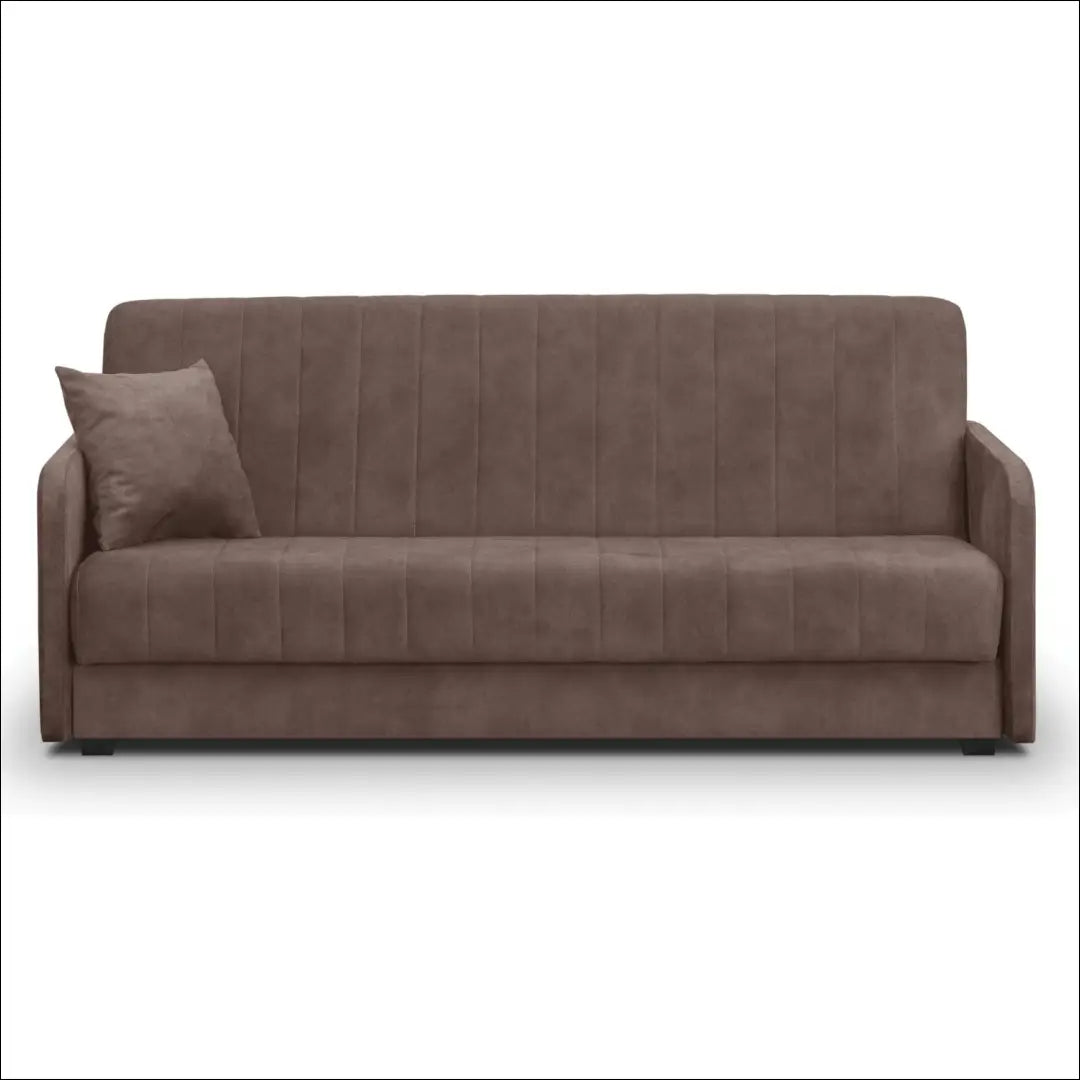 Išskleidžiama sofa su veliūro audiniu rudos spalvos TE1208 - €615 Save 15% __label:Pristatymas 5-14 d.d., elite,