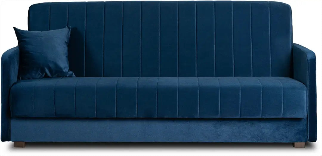 Išskleidžiama sofa su veliūro audiniu tamsiai mėlynos spalvos TE279 - €645 Save 15% __label:Pristatymas 5-14 d.d.,