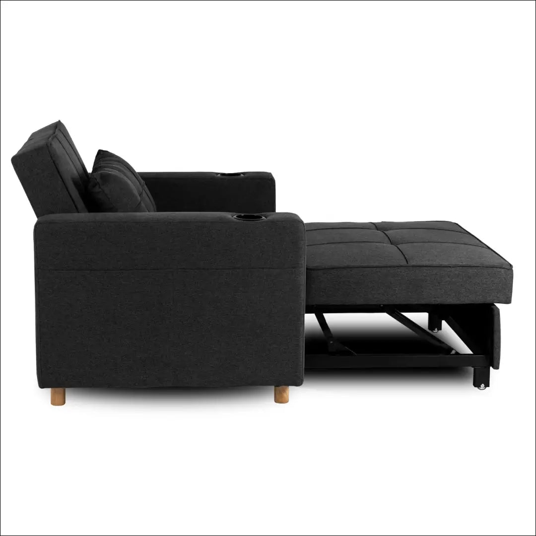 Išskleidžiamas fotelis su audiniu juodos spalvos TE297 - €327 Save 15% __label:Pristatymas 5-14 d.d., elite, Fotele