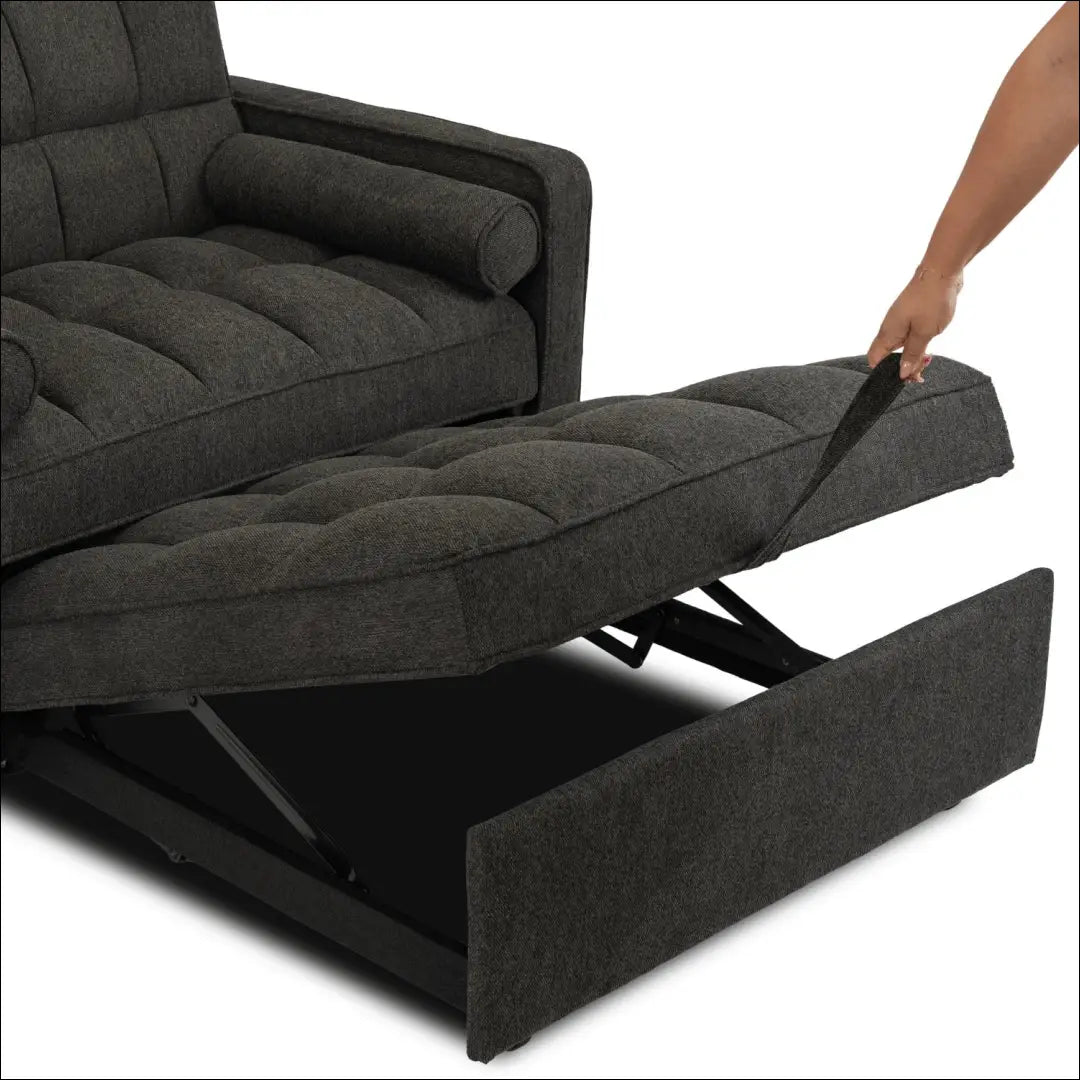 Išskleidžiamas fotelis su audiniu juodos spalvos TE761 - €349 Save 15% __label:Pristatymas 5-14 d.d., elite, Fotele