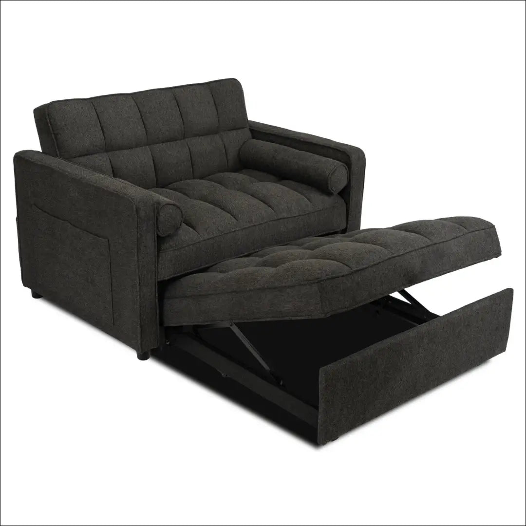 Išskleidžiamas fotelis su audiniu juodos spalvos TE761 - €349 Save 15% __label:Pristatymas 5-14 d.d., elite, Fotele