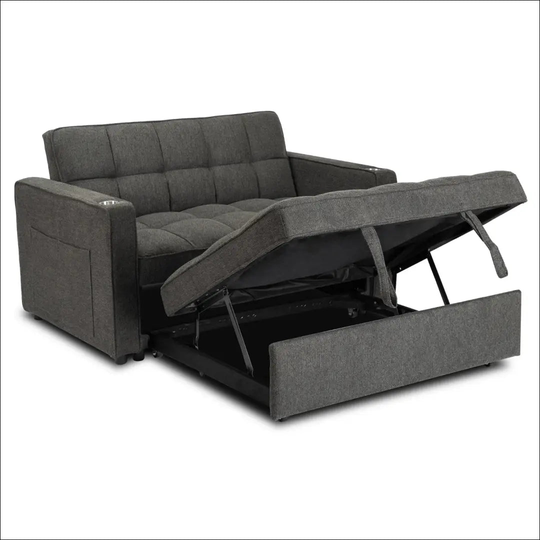 Išskleidžiamas fotelis su audiniu juodos spalvos TE775 - €387 Save 15% __label:Pristatymas 5-14 d.d., elite, Fotele