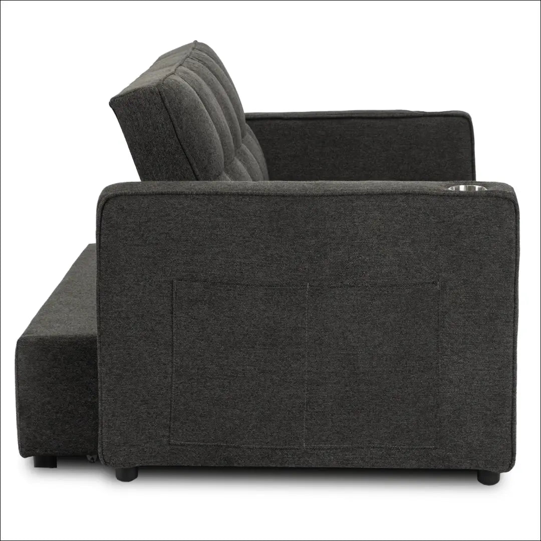Išskleidžiamas fotelis su audiniu juodos spalvos TE775 - €387 Save 15% __label:Pristatymas 5-14 d.d., elite, Fotele