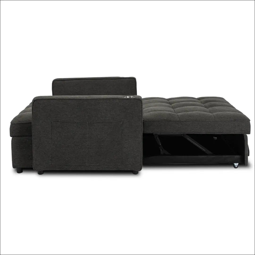 Išskleidžiamas fotelis su audiniu juodos spalvos TE775 - €387 Save 15% __label:Pristatymas 5-14 d.d., elite, Fotele