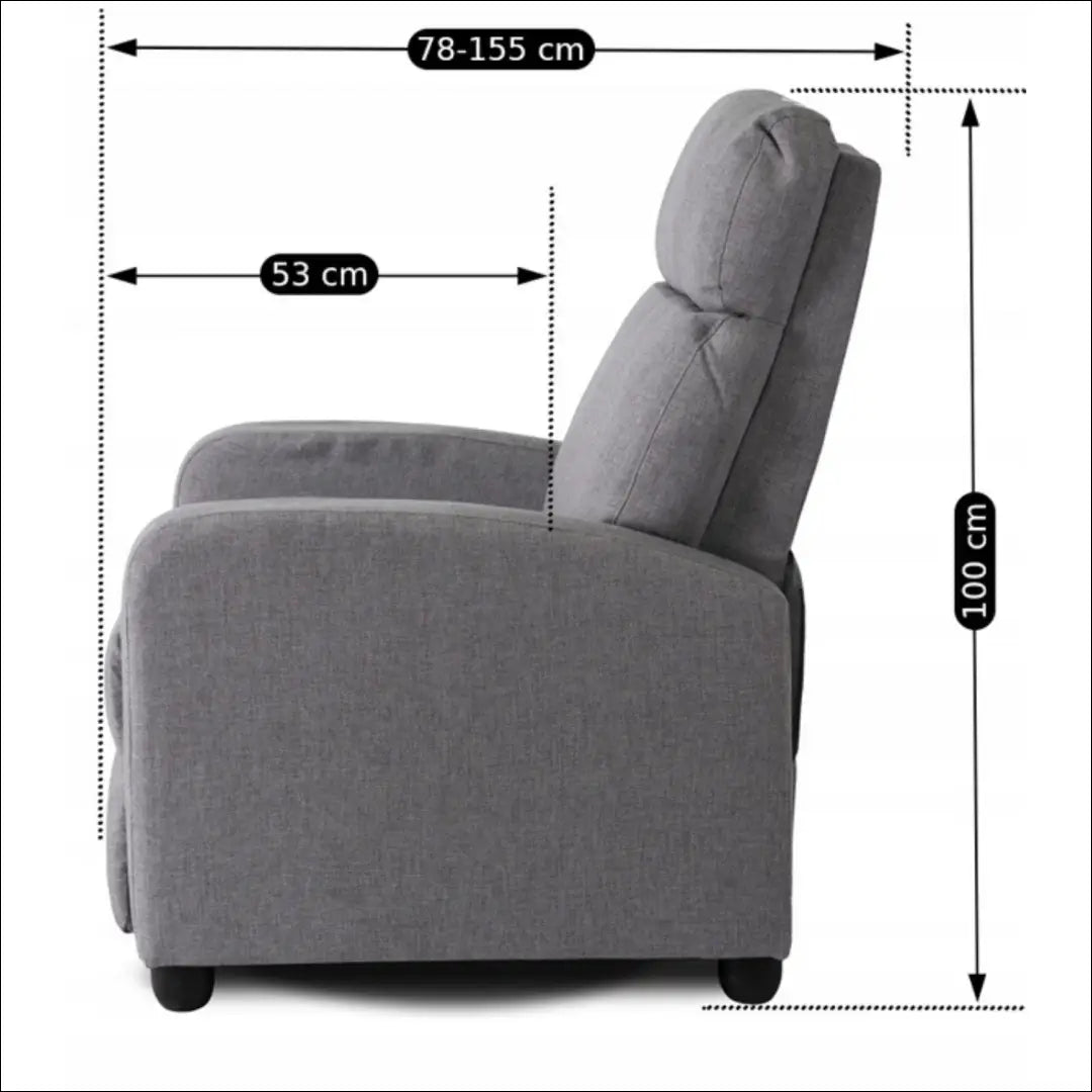 Išskleidžiamas fotelis su audiniu pilkos spalvos TE019 - €175 Save 15% 100-200, __label:Pristatymas 5-14 d.d., elite,