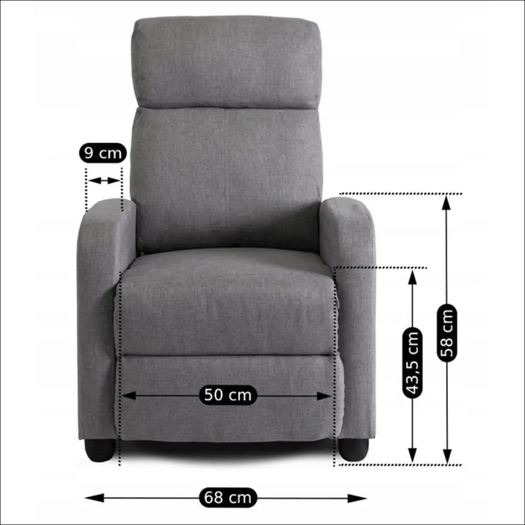 Išskleidžiamas fotelis su audiniu pilkos spalvos TE019 - €175 Save 15% 100-200, __label:Pristatymas 5-14 d.d., elite,
