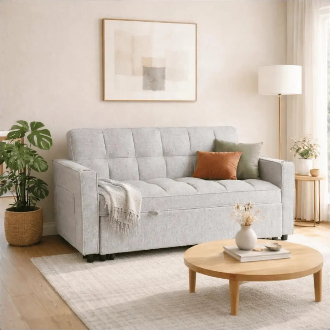 Išskleidžiamas fotelis su audiniu pilkos spalvos TE1248 - €470 Save 15% __label:Pristatymas 5-14 d.d., elite, Fotele