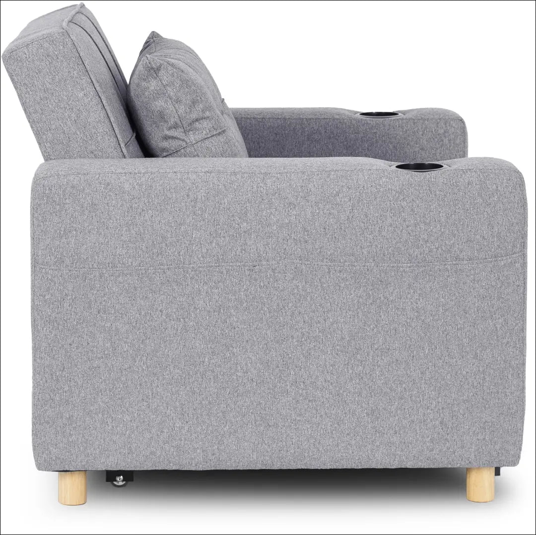 Išskleidžiamas fotelis su audiniu pilkos spalvos TE153 - €327 Save 15% __label:Pristatymas 5-14 d.d., elite, Fotele