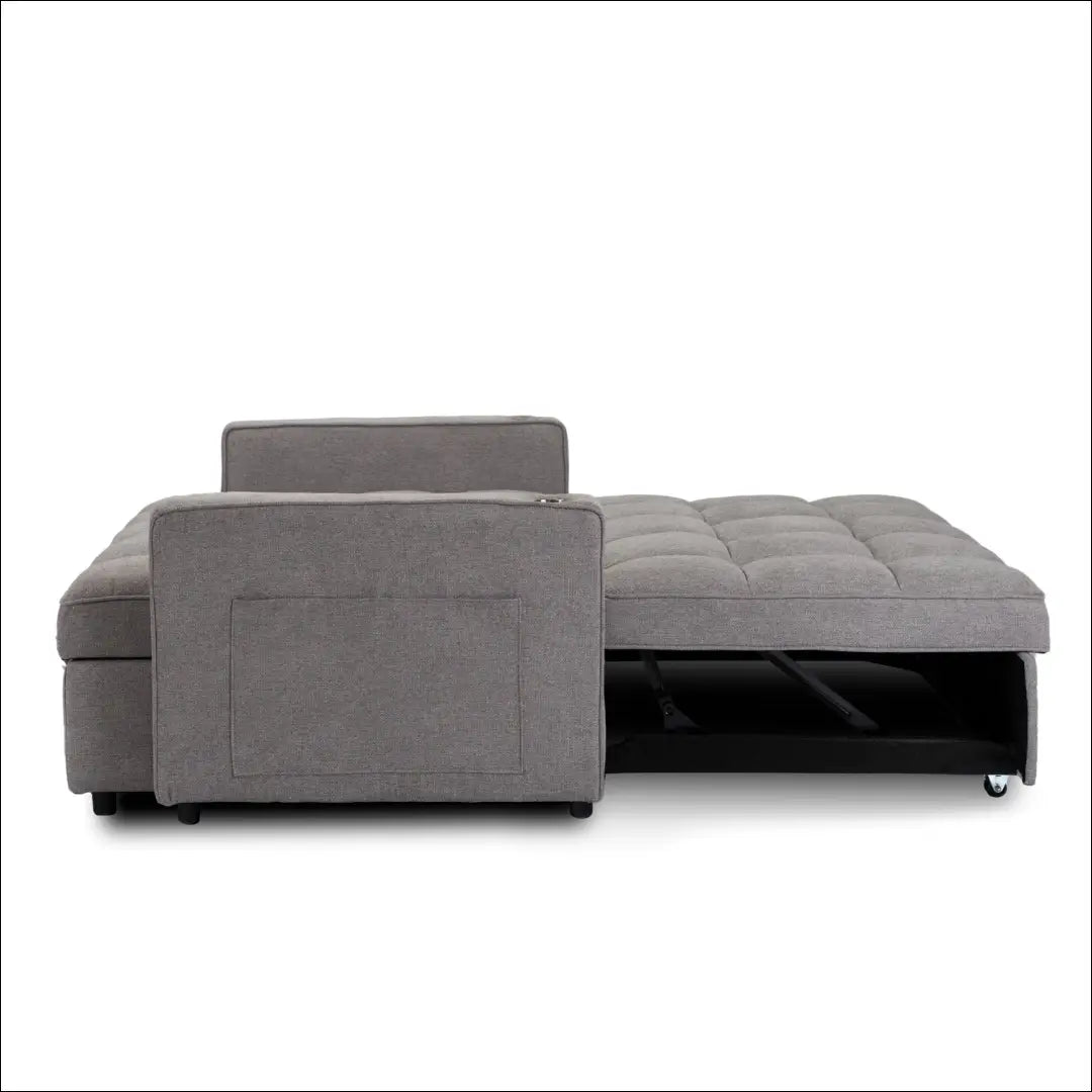 Išskleidžiamas fotelis su audiniu pilkos spalvos TE776 - €387 Save 15% __label:Pristatymas 5-14 d.d., elite, Fotele