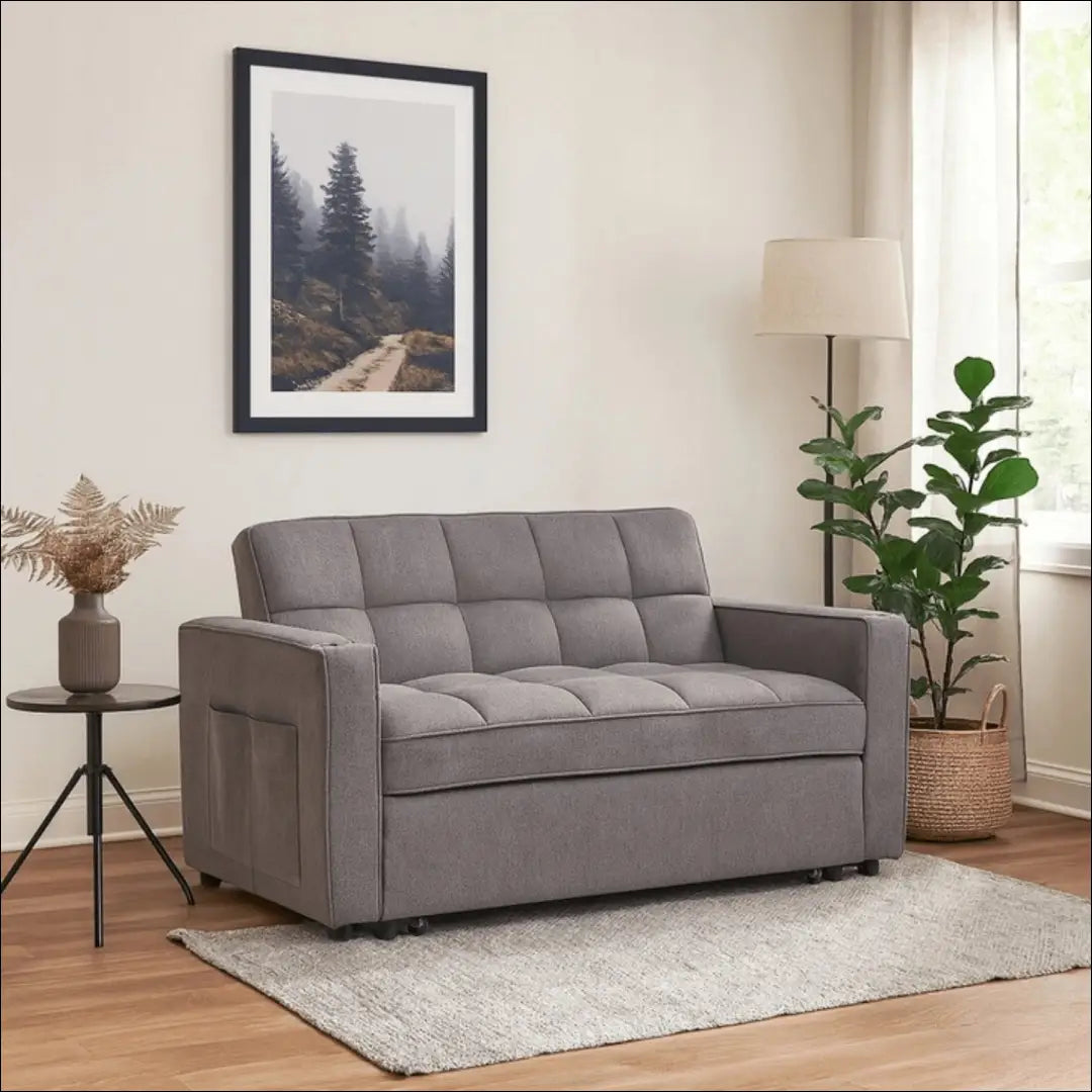 Išskleidžiamas fotelis su audiniu pilkos spalvos TE776 - €387 Save 15% __label:Pristatymas 5-14 d.d., elite, Fotele