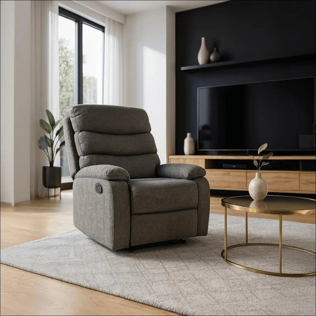 Išskleidžiamas fotelis su audiniu pilkos spalvos TE918 - €242 Save 15% __label:Pristatymas 5-14 d.d., elite, Fotele