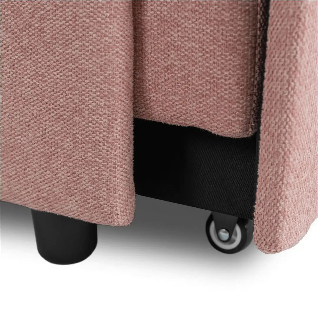 Išskleidžiamas fotelis su audiniu rožinės spalvos / smėlio 67 cm TE668 - €168 Save 15% 100-200, __label:Pristatymas